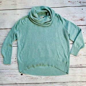 American Eagle oversized dreamspun turtleneck sweater mint green